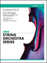 Concerto in D for Strings Orchestra sheet music cover